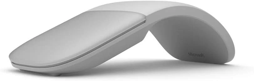Microsoft Surface Arc Mouse - Light Grey Microsoft Arc Touch Mouse - Bluetooth - BlueTrack - 2 Button(s) - Light Grey - Wireless