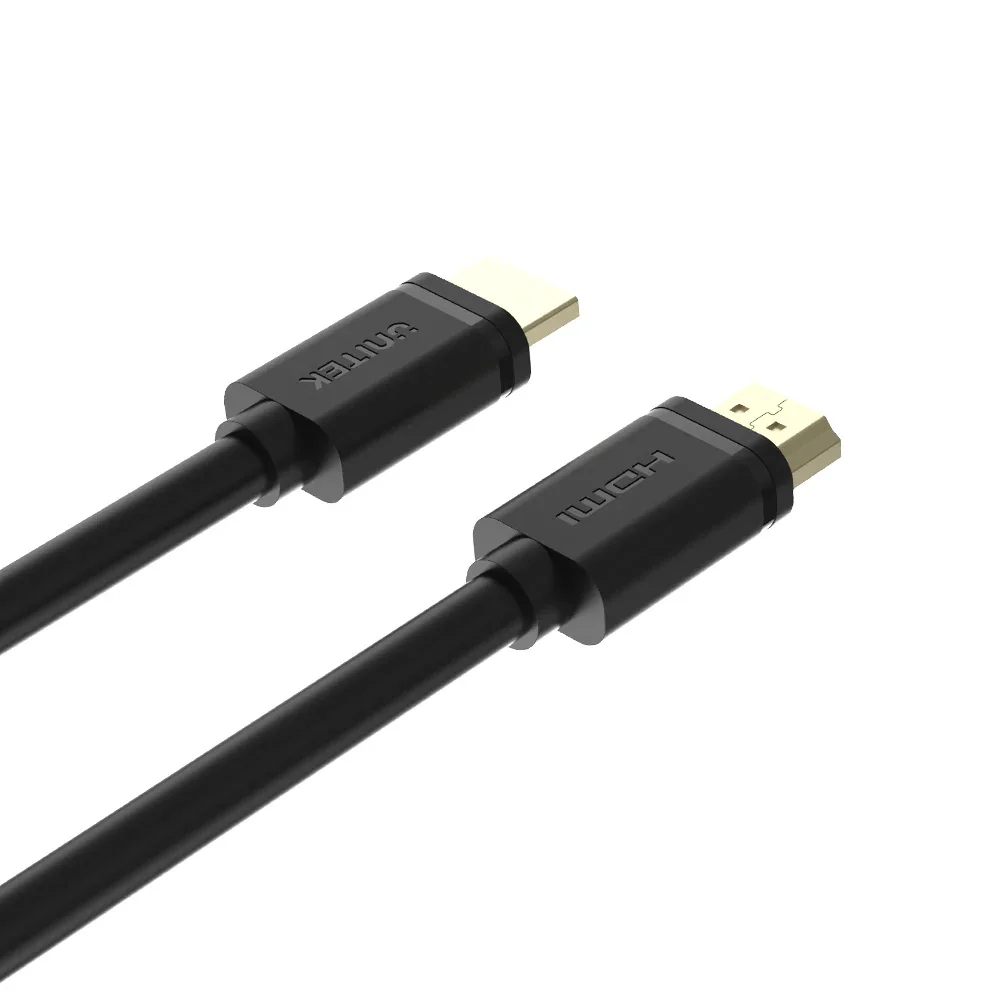 Unitek 1M HDMI (M) to HDMI (M) Cable Unitek 1 m HDMI A/V Cable - 1 - Cable for Audio/Video Device, Display, Projector, Modem - First End: 1 x HDMI Digital Audio/Video - Male - Second End: 1 x HDMI Digital Audio/Video - Male - Supports up to3840 x 2160 - Gold Plated Connector - Black view 2