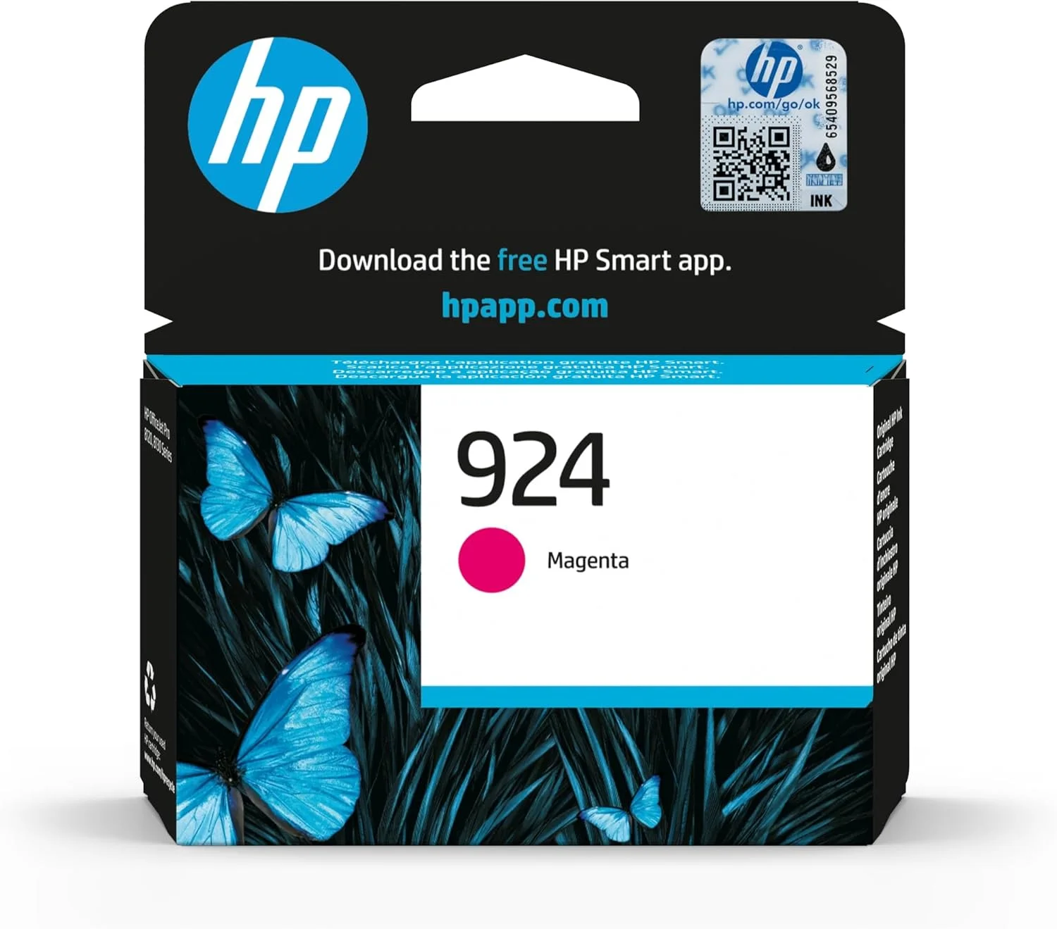 Hp 924 MAGENTA ORIGINAL INK CARTRIDGE HP 924 Original Standard Yield Inkjet Ink Cartridge - Magenta - 1 Pack - 400 Pages