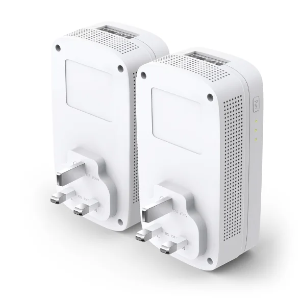 Tp-Link Tl-Pa9020P-Kit Av2000 2-Port Gigabit Passthrough Powerline Starter Kit TL-PA9020P-KIT view 2