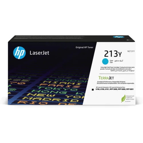 HP 213Y Cyn Original LaserJet Toner Crtg HP 213Y Original Laser Toner Cartridge - Cyan - 1 Each