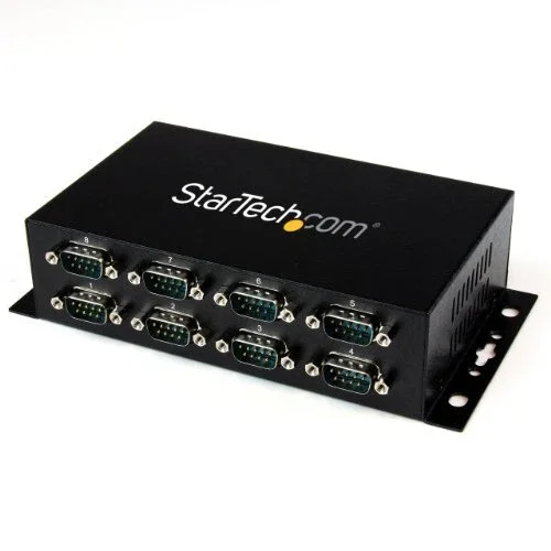 Startech.Com 8 PORT USB TO DB9 RS232 SERIAL ADAPTER StarTech.com Serial Hub - Wall Mountable - 1 - TAA Compliant - USB - PC, Mac, Linux - 8 x Number of Serial Ports External - 1 x Number of USB Ports