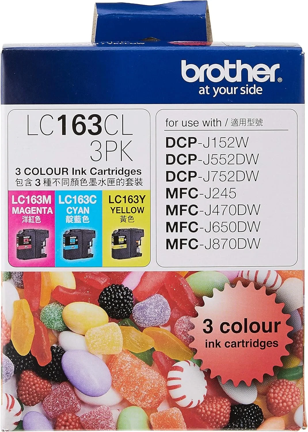 BROTHER LC163CL-3PK Original Ink Cartridge