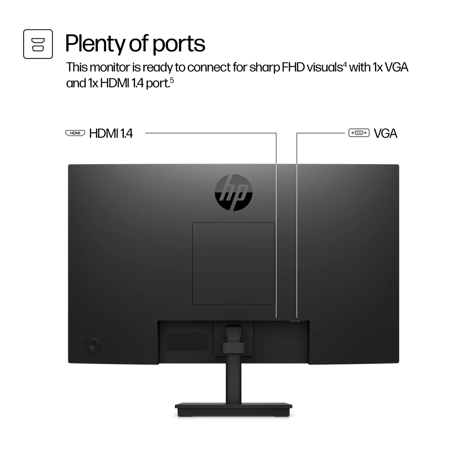 HP S3 Pro 324pv FHD MNTR HP 324pv 24" Class Full HD LED Monitor - 16:9 - 60.5 cm (23.8") Viewable - Vertical Alignment (VA) - Edge WLED Backlight - 1920 x 1080 - 16.7 Million Colours - 250 cd/m² - 5 ms - 100 Hz Refresh Rate - HDMI - VGA - VESA Mount Compatible view 3