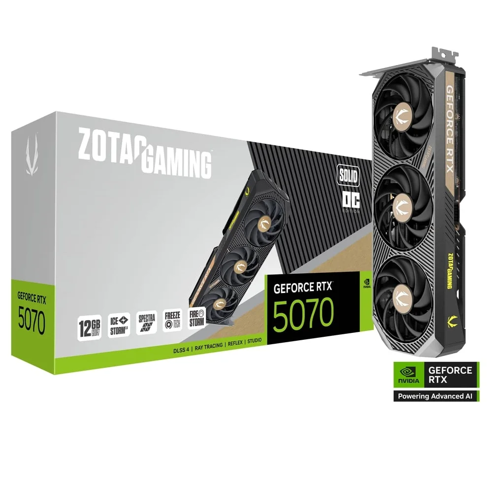 ZOTAC GAMING RTX 5070 SOLID OC 12GB