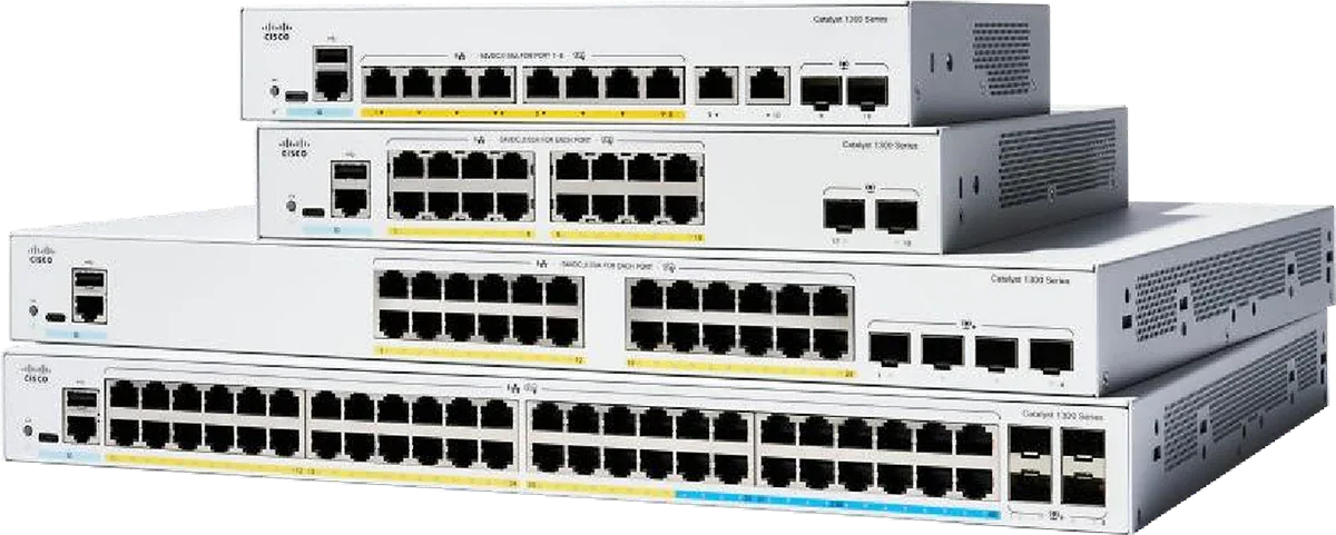 Cisco Catalyst 1300X 8-port 5GE, 40-port GE, UPoE, 4x10G SFP+ (C1300X-48NGU-4X)