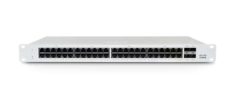 Cisco Meraki MS130-48X Cloud Mgd. 40GE + 8x(2.5GE) 740W PoE Switch (MS130-48X)