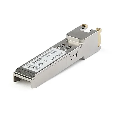 Startech.Com SFP Module - Cisco GLC-TE Compatible StarTech.com SFP (mini-GBIC) - 1 x RJ-45 1000Base-T LAN - 1 Each - For Data Networking - Twisted PairGigabit Ethernet - 1000Base-T - Hot-swappable view 2
