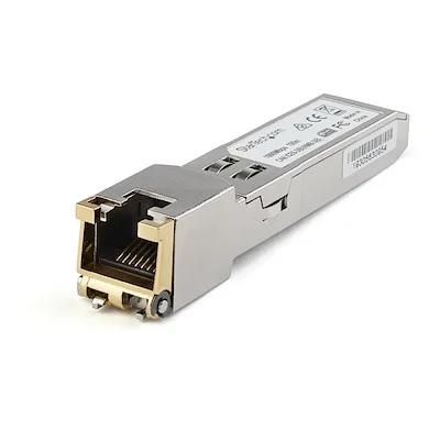 Startech.Com SFP Module - Cisco GLC-TE Compatible StarTech.com SFP (mini-GBIC) - 1 x RJ-45 1000Base-T LAN - 1 Each - For Data Networking - Twisted PairGigabit Ethernet - 1000Base-T - Hot-swappable