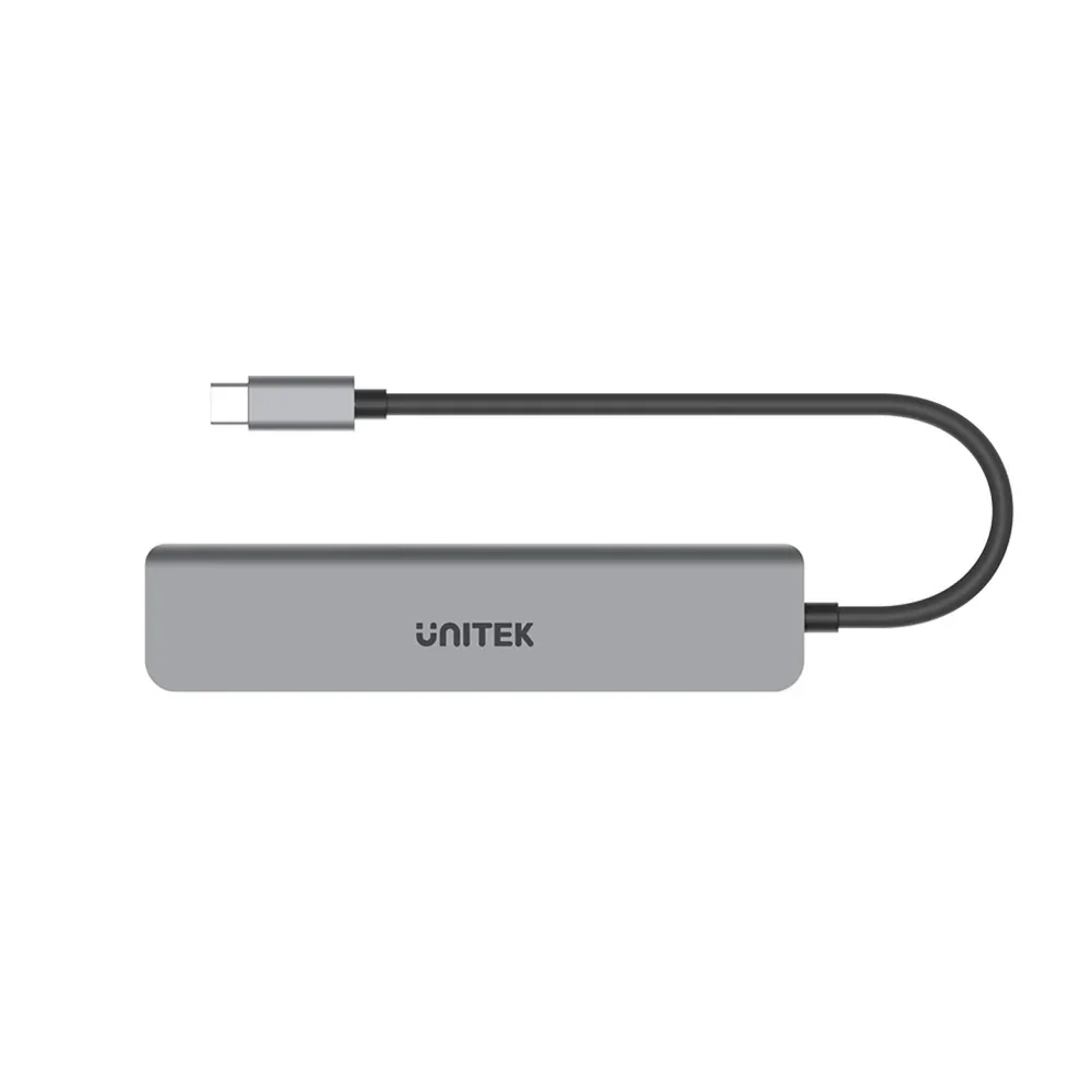 Unitek 7-in-1 USB-C Hub (USB3.0 + 2xUSB2.0 + HD Unitek uHUB USB Type C Docking Station for Card Reader, Desktop PC, Monitor - Charging Capability - Memory Card Reader - SD - Space Gray - 4K @30Hz, 4K UHD, 4K - 3840 x 2160 - 4 x USB Ports - 2 x USB 2.0 - 3 x USB Type-A Ports - USB Type-A - 1 x USB Type-C Ports - USB Type-C - 1 x HDMI Ports - HDMI - Wired - Windows, macOS, iPadOS - 100W USB Power Delivery view 4