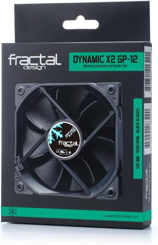 Fractal Design FD-FAN-DYN-X2-GP12BK Dynamic X2 GP-12 Fan (Black)