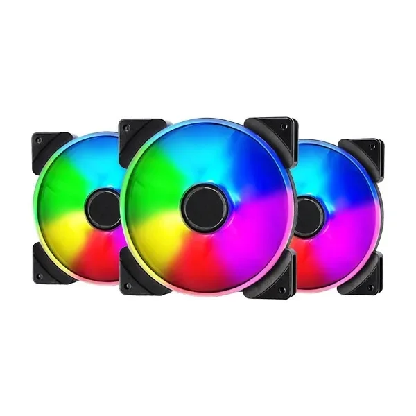 Fractal Design FD-FAN-PRI-AL14-PWM-3P Prisma AL-14 ARGB PWM Fan - Triple Pack