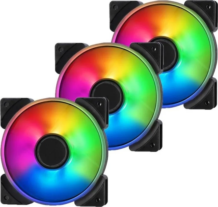 Fractal Design FD-FAN-PRI-AL12-PWM-3P Prisma AL-12 ARGB PWM Fan - Triple Pack