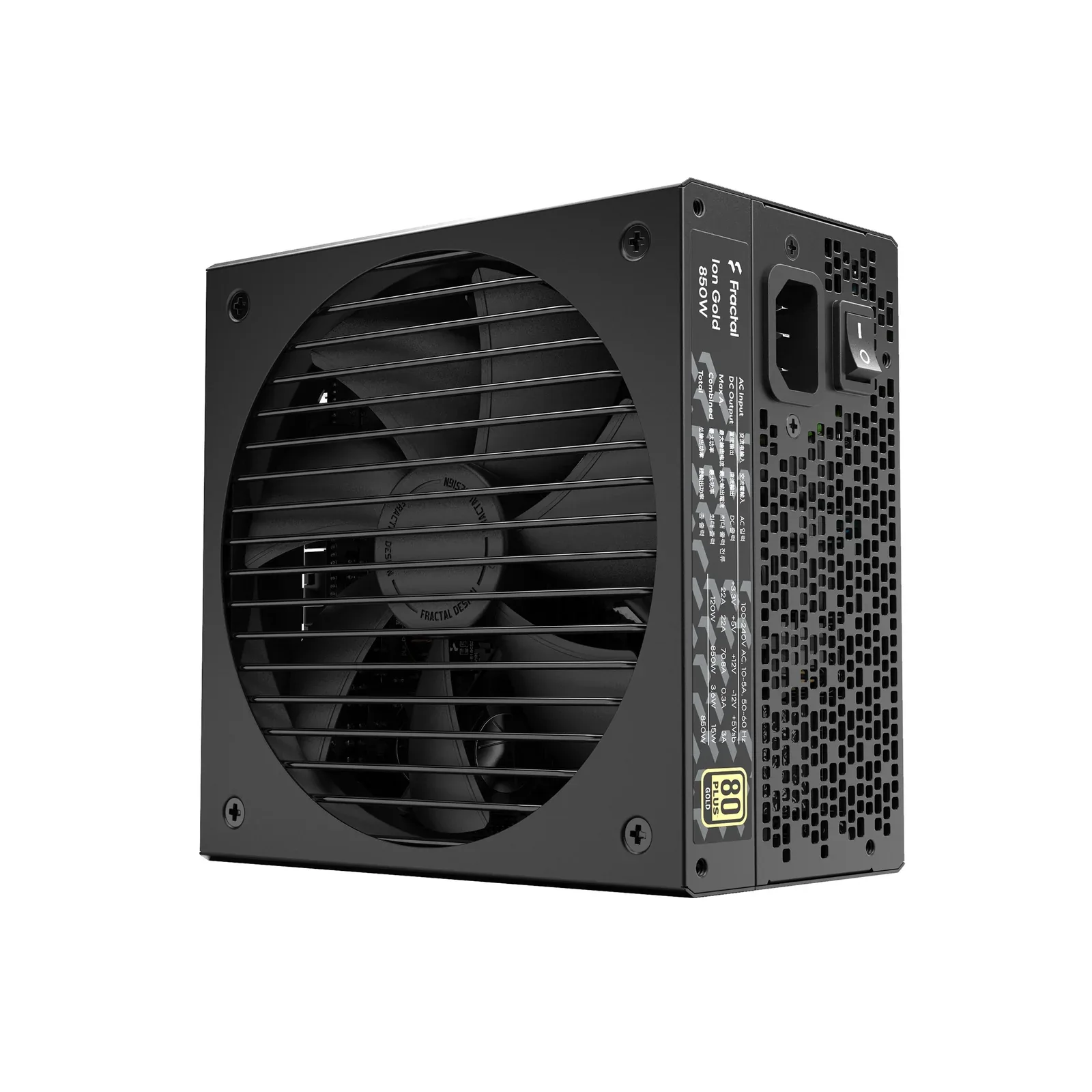 Fractal Design FD-P-IA2G-850-UK ION Gold 850W Fully Modular Power Supply view 2