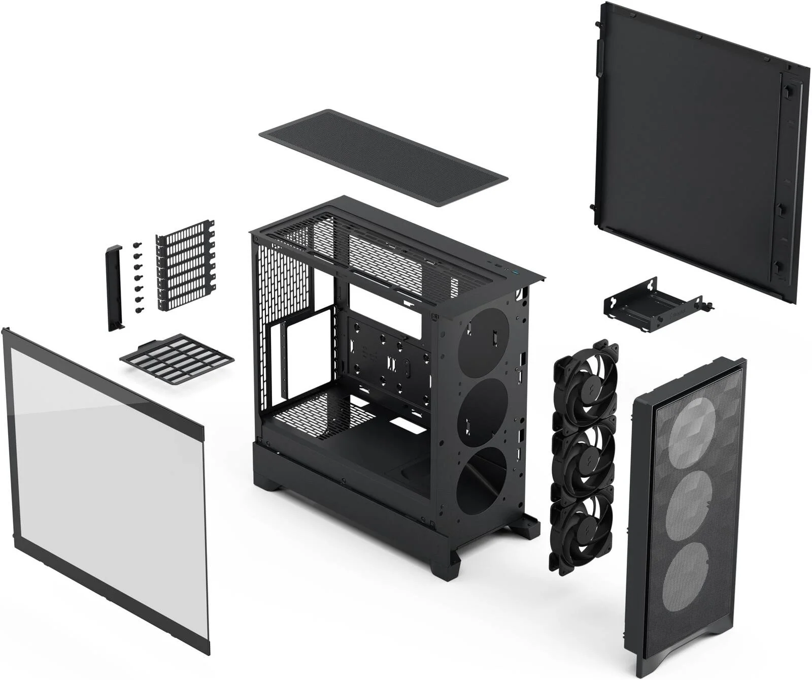 Fractal Design FD-C-POA2A-02 Pop 2 Air Black TG view 4
