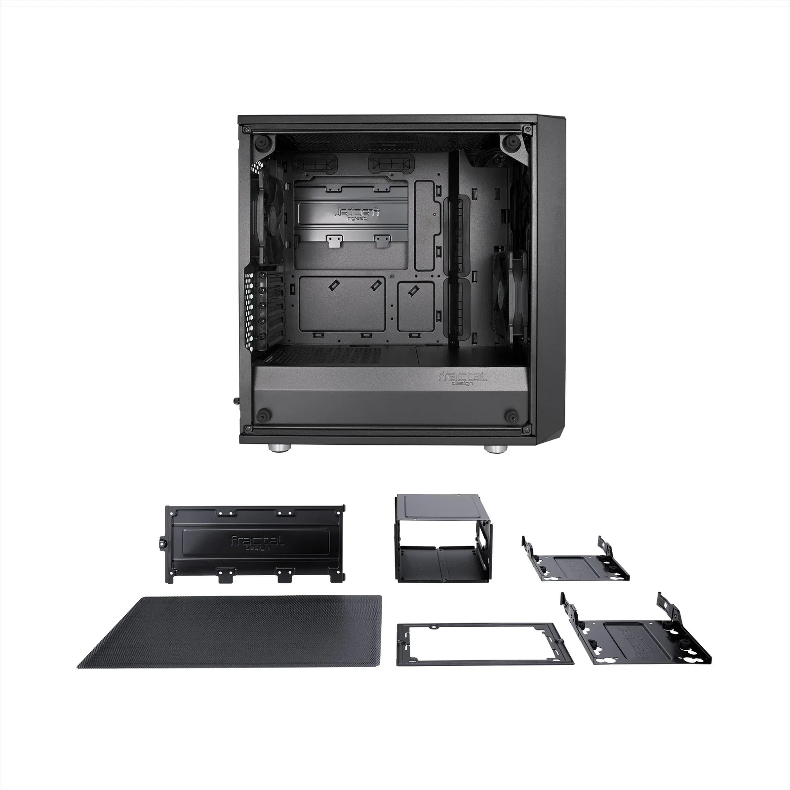 Fractal Design FD-CA-MESH-C-MINI-BK Meshify C Mini Black – Dark TG view 3