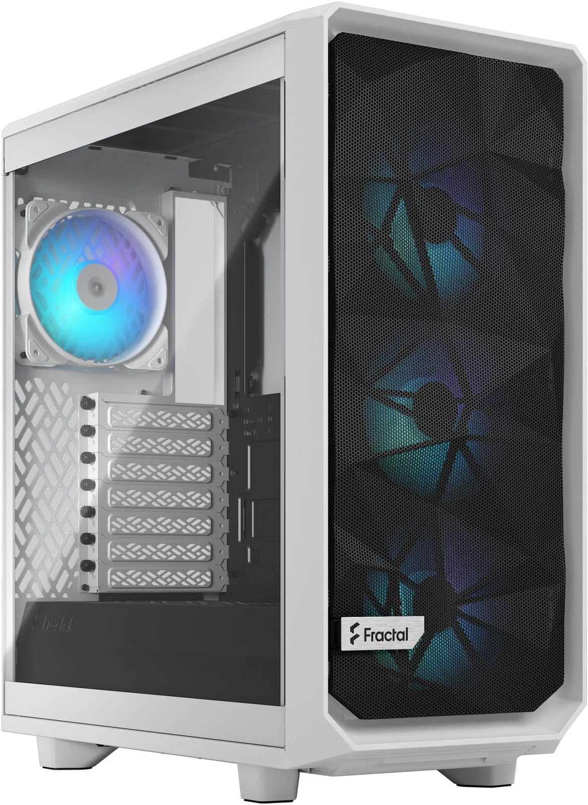 Fractal Design FD-C-MES2C-08 Meshify 2 Compact RGB White TG Clear Tint