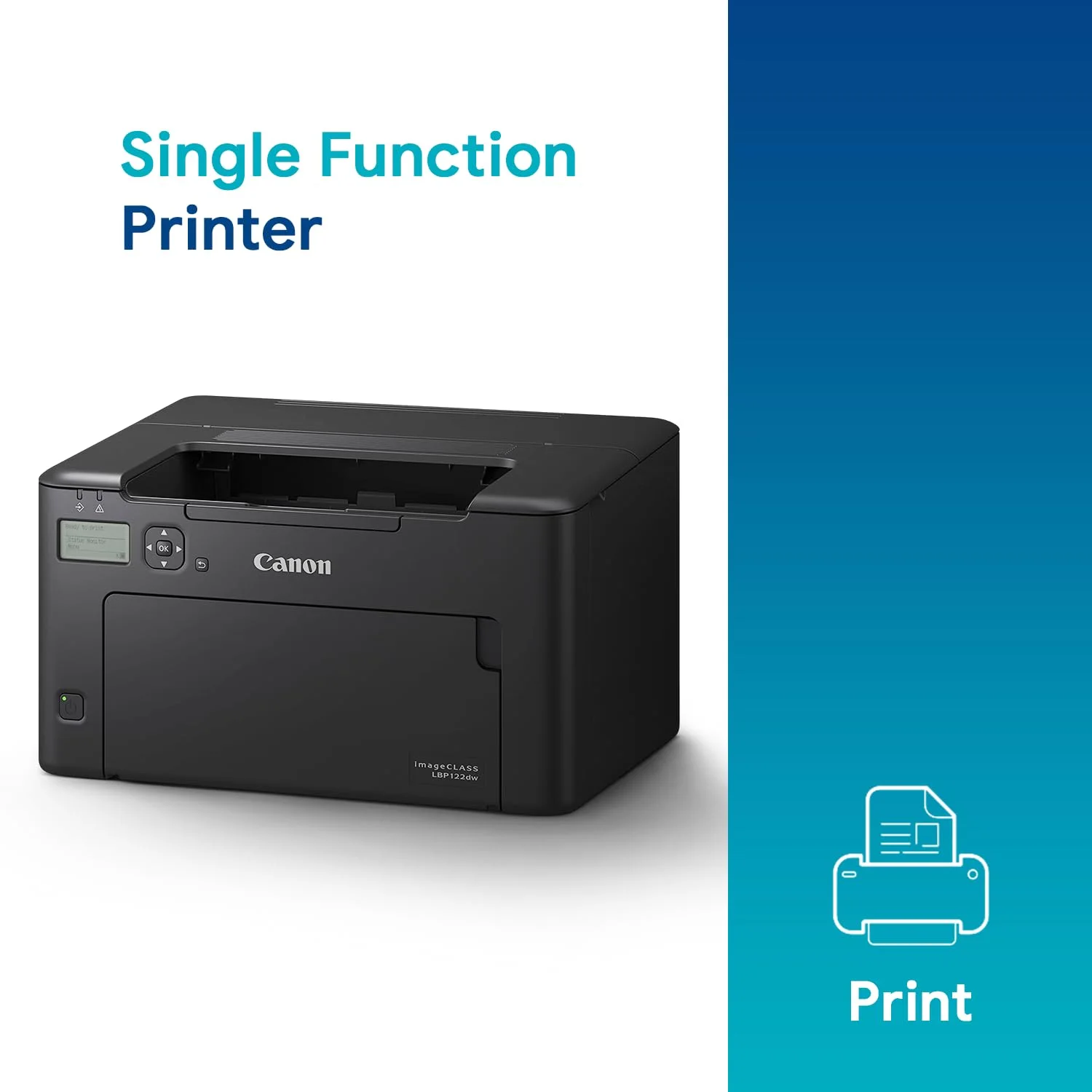 Canon 5620C003AA Canon imageCLASS LBP122dw ASA Mono Laser Printer (Ethernet & Wireless)