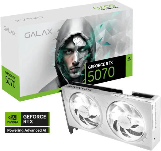 GALAX GLX 1053 RTX 5070 1-Click OC WHITE 12GB GDDR7