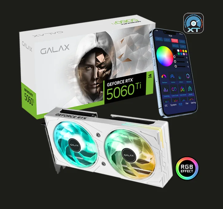 GALAX GLX 1058 RTX 5060 Ti EX White 8GB GDDR7