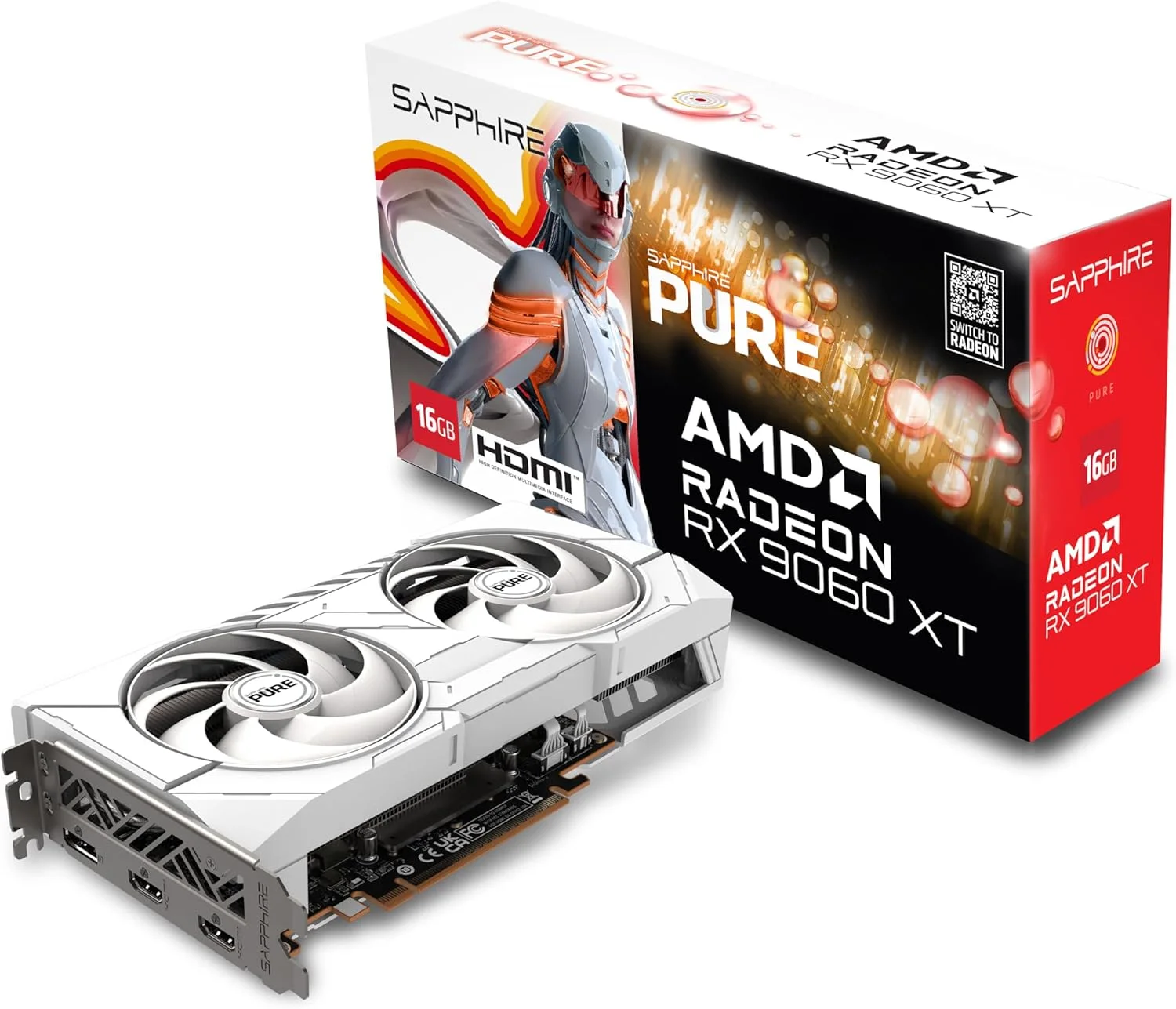 Sapphire 11350-02-20G AMD Radeon™ RX 9060 XT O/C