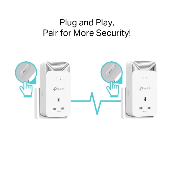 TP-Link PG2400P Kit TP-Link PX20 G.hn Powerline Adapter Kit (Gigabit Ports, Extra Power Socket, Power Saving Mode) view 3