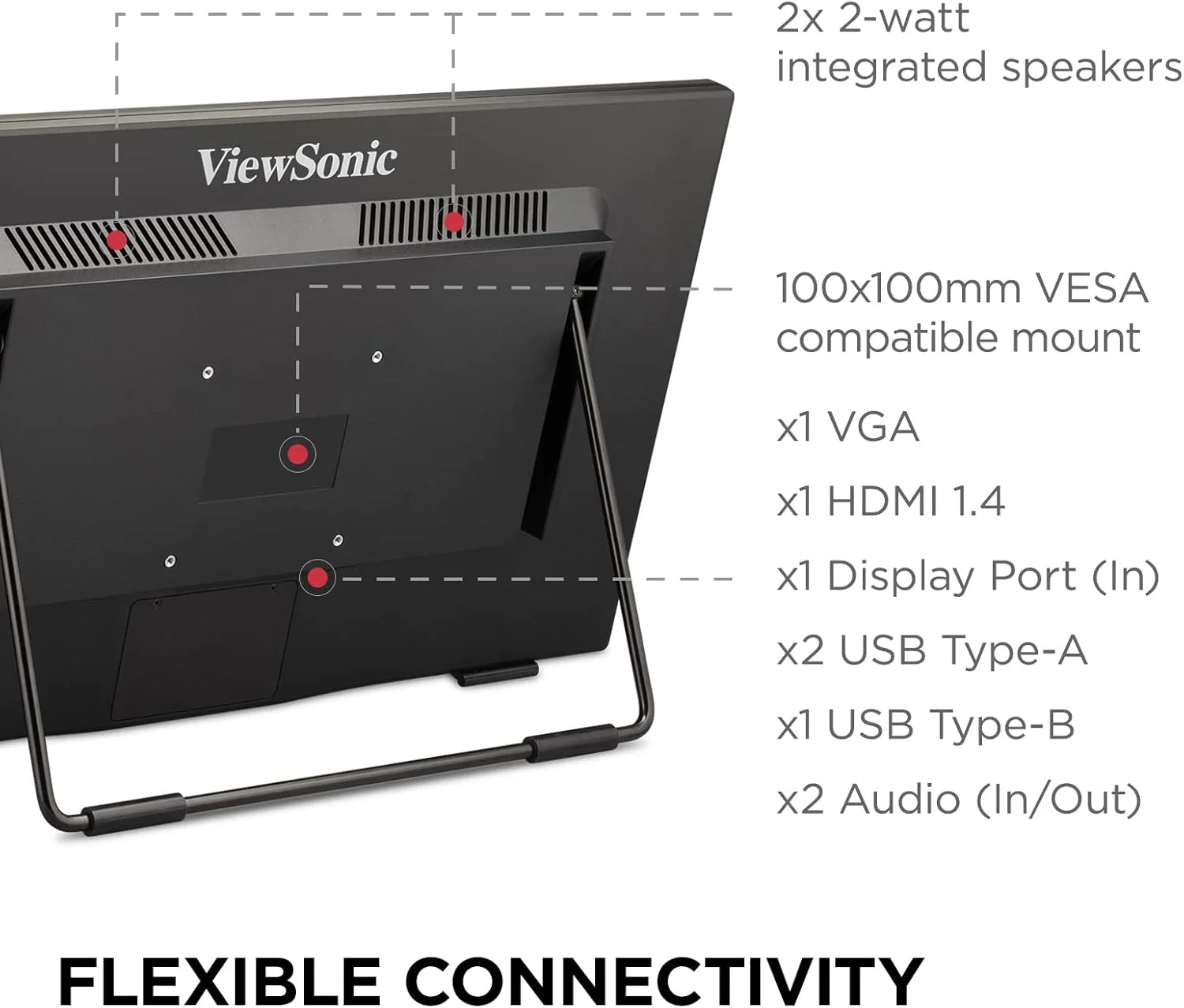 ViewSonic TD2465 23.8″ Full HD IPS Touch Monitor view 2