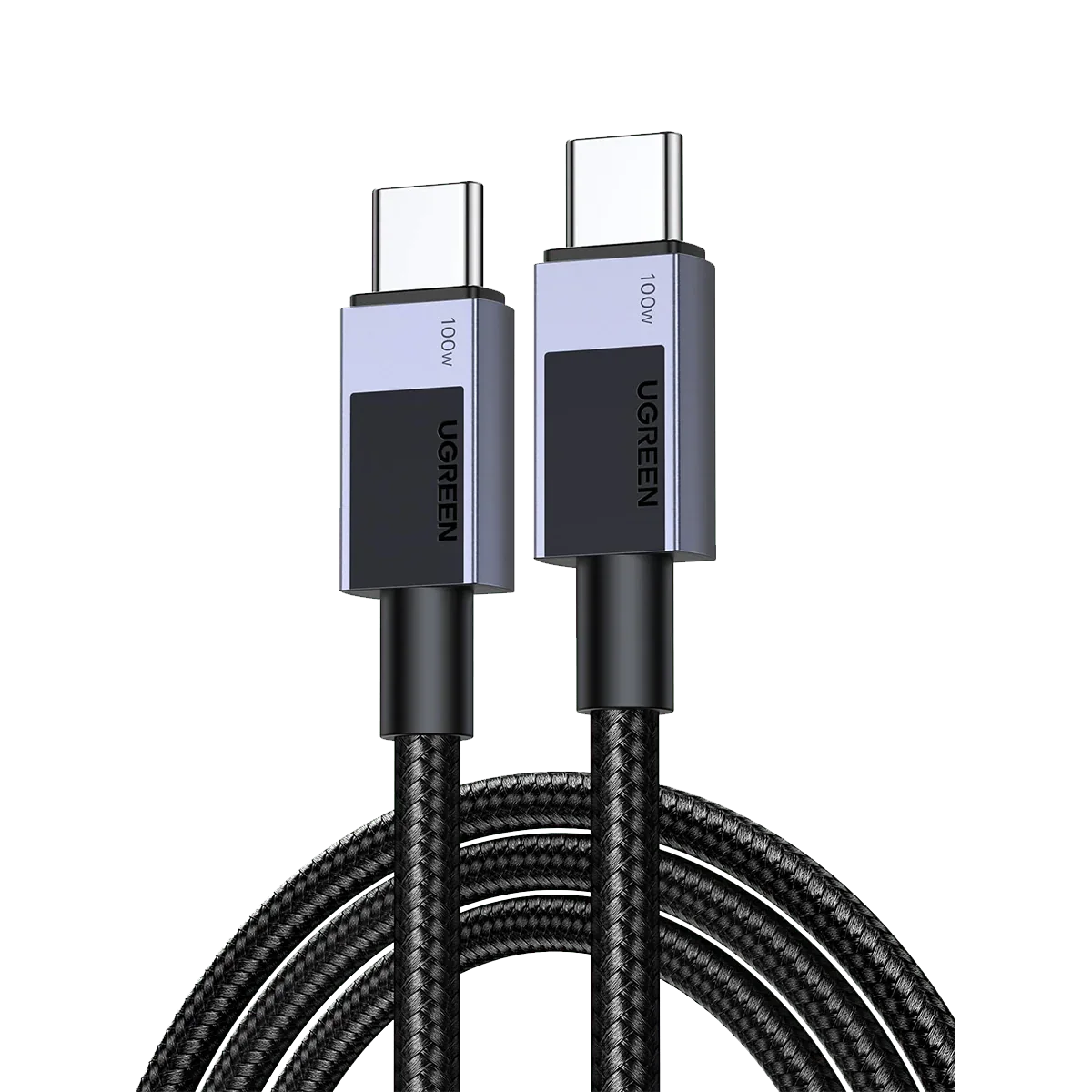 UGREEN 70427 UGREEN US316 USB-C To USB-C 1M Black 100W Data Cable (Braided)