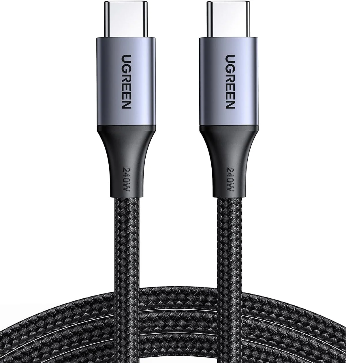 UGREEN 65907 UGREEN L532_65907 240W USB-C to USB-C PD Fast Charging Cable, 1m (Aluminium connector)