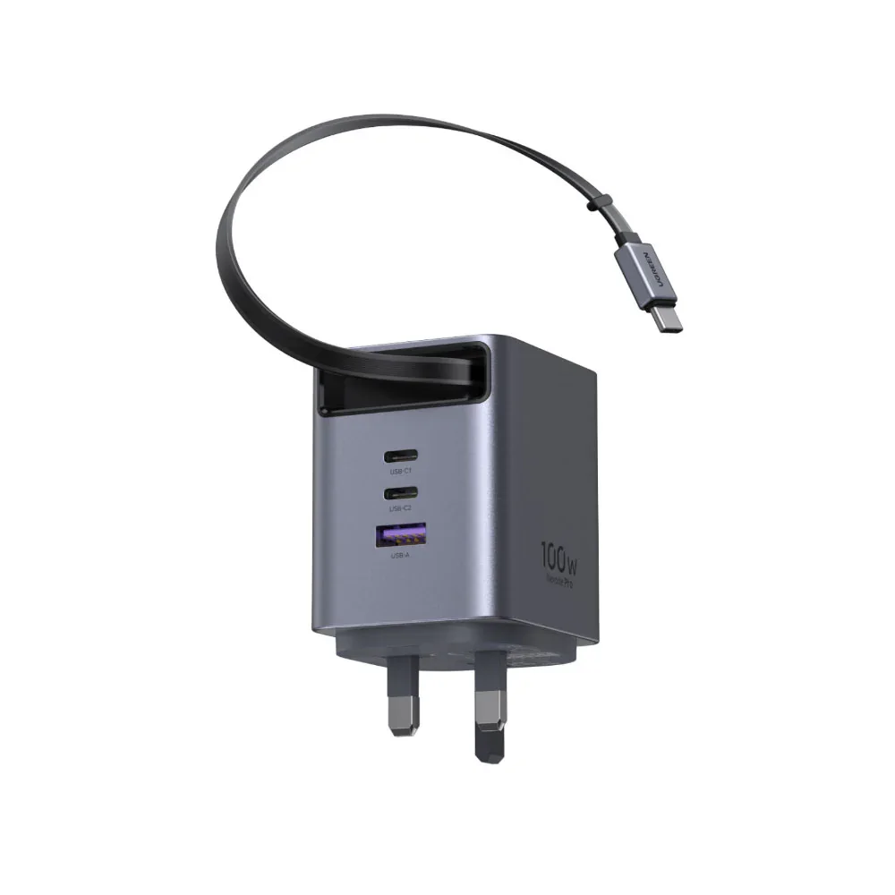UGREEN 65829 UGREEN X616_65829 100W GaN Charger w/retractable 0.7m cable (3C1A) view 4