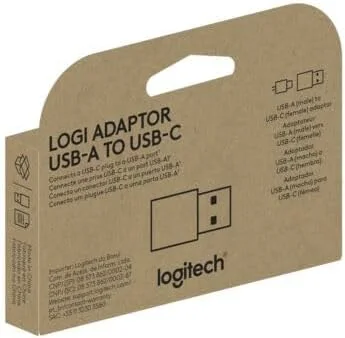 Logitech 956-000170 Logitech USB-A to C adaptor - GRAPHITE - USB ADAPTOR