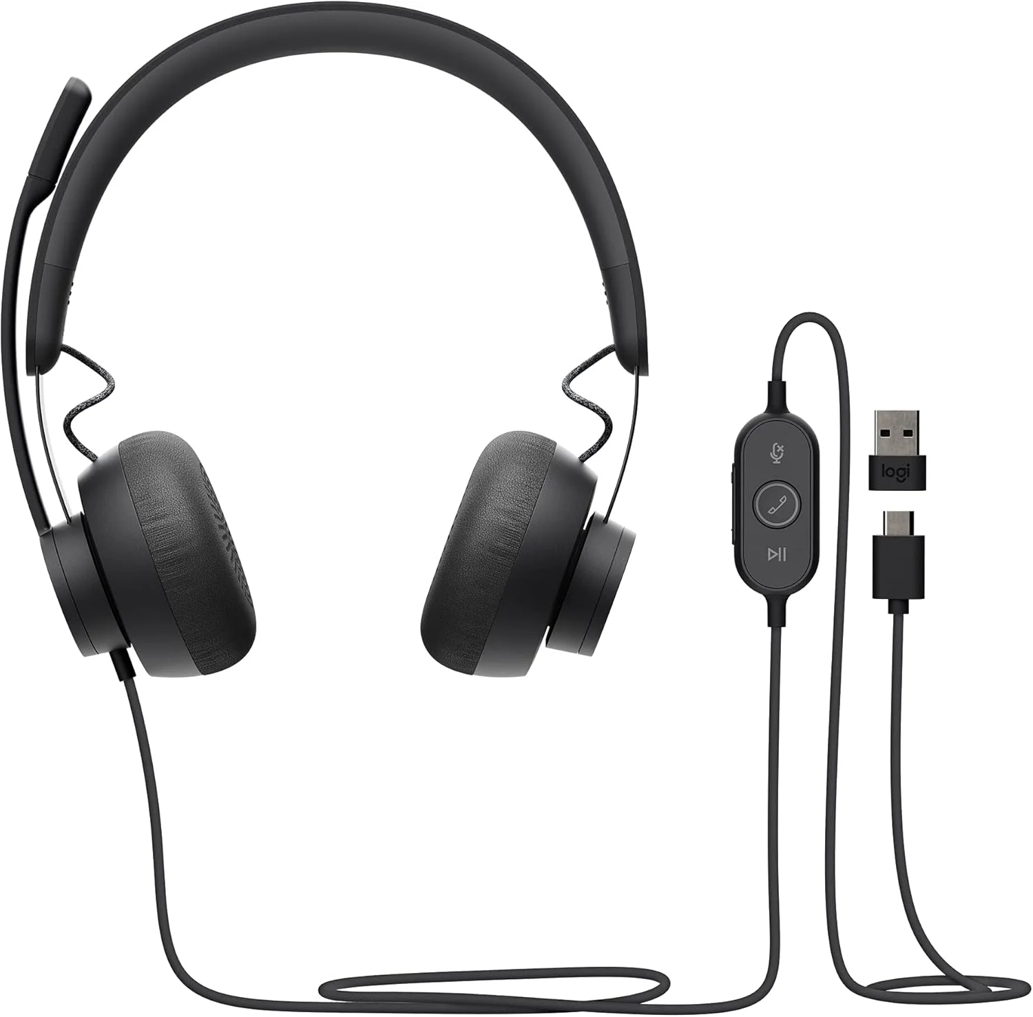 Logitech 981-001097 Logitech Zone Wired headset UC - GRAPHITE