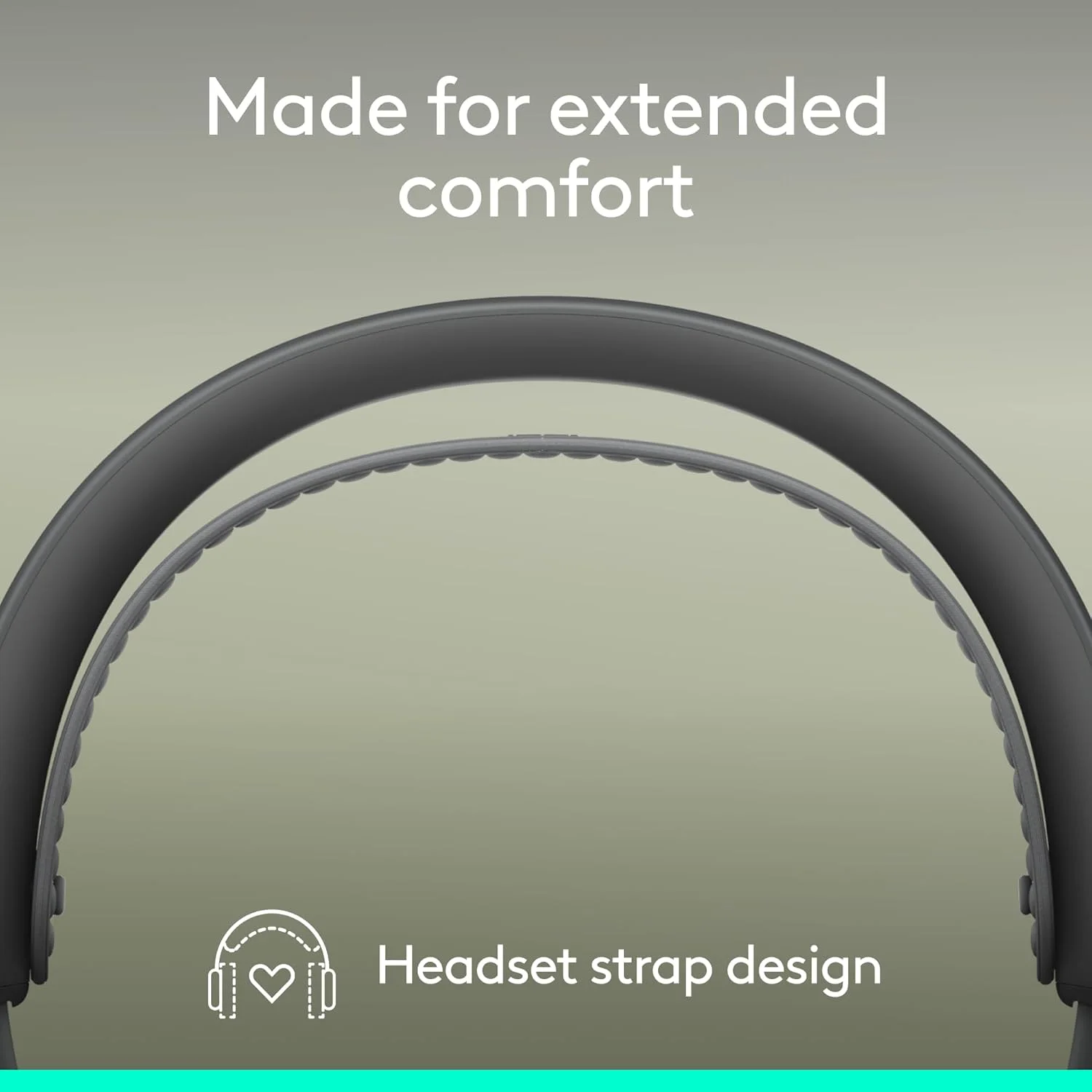 Logitech Zone Wireless 2 ES for Business (UC with Logitech Zone Wireless 2 ES Wired/Wireless Over-the-head Stereo Headset - Graphite - Binaural - Circumaural - 5000 cm - Bluetooth - 20 Hz to 20 kHz - Noise Cancelling Microphone - Noise Canceling - USB Type C, USB Type A view 3