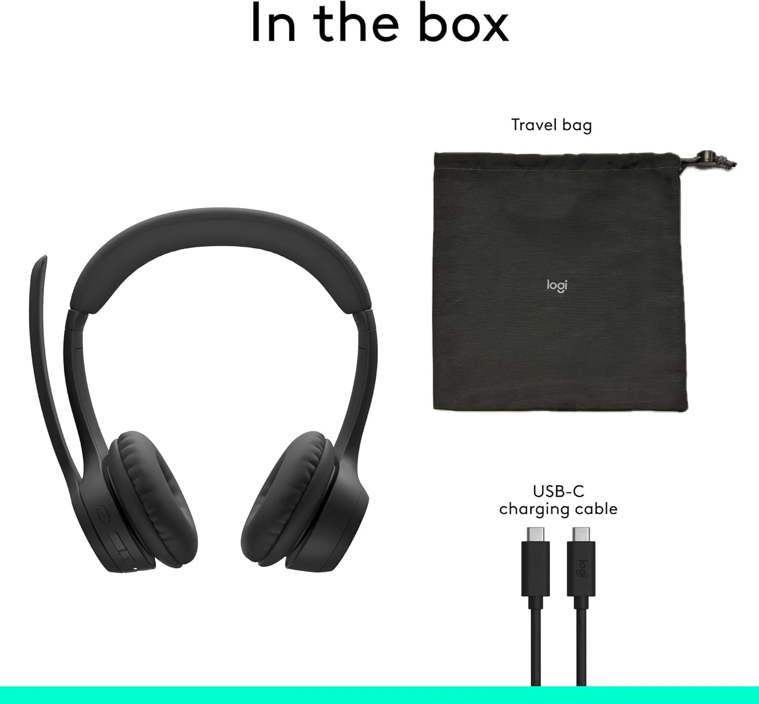 Logitech ZONE 305 HEADSET -TEAMS WITHOUT RECEIVER Logitech Zone 305 Wireless Over-the-head, On-ear Stereo Headset - Microsoft Teams Certification - Binaural - Supra-aural - 3000 cm - Bluetooth - 32 Ohm - 20 kHz to 50 kHz - Omni-directional, MEMS Technology, Noise Cancelling Microphone - Noise Canceling view 3