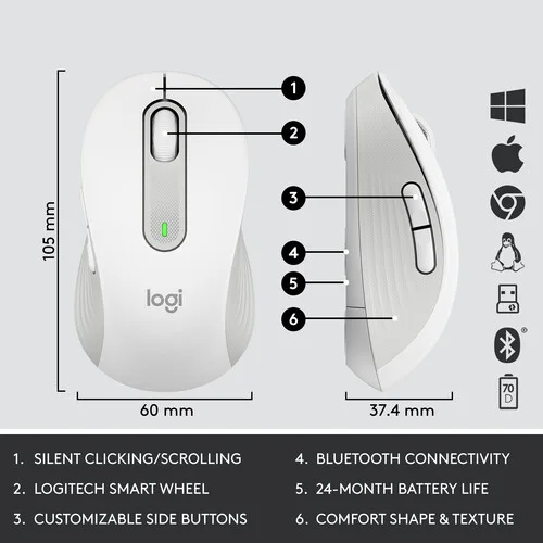 Logitech 920-011042 Signature MK650 Combo for Business - OFFWHITE view 3