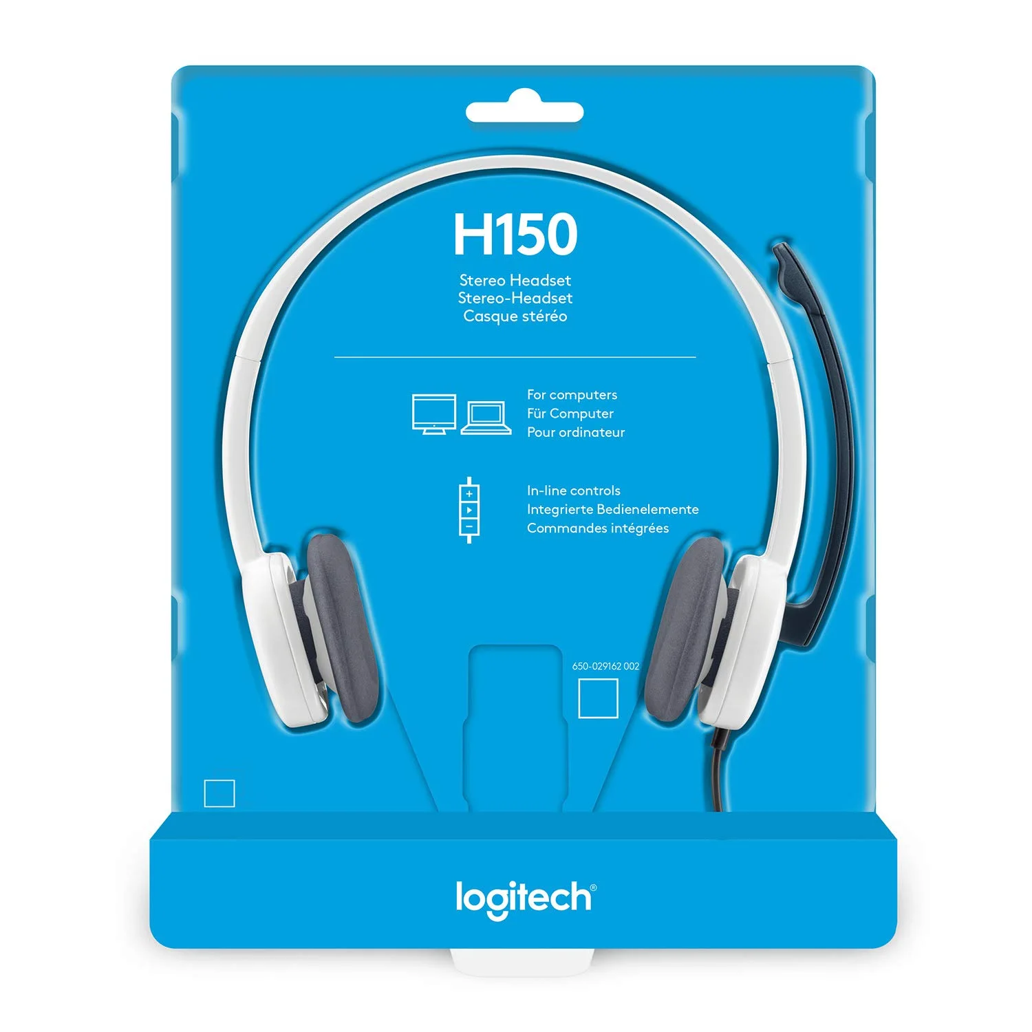 Logitech 981-000453 Logitech H150 Stereo Wired Headset Dual 3.5mm Jack - White
