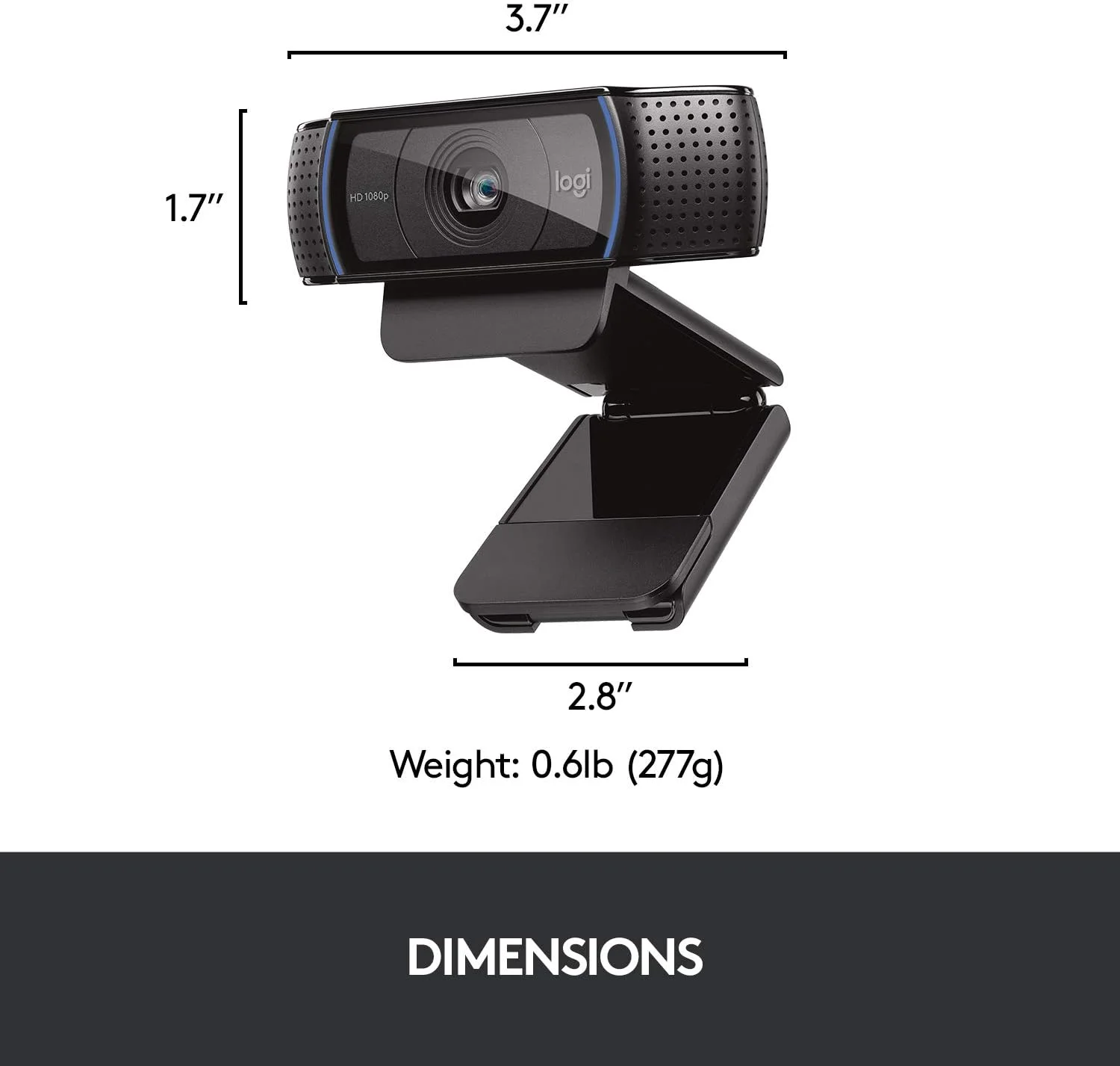 Logitech 960-000770 Logitech C920 Full HD Webcam view 4