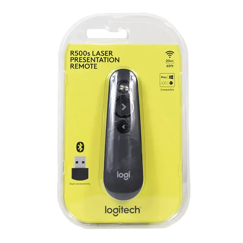 Logitech 910-006521 Logitech R500s Red Laser Wireless Presenter- Graphite