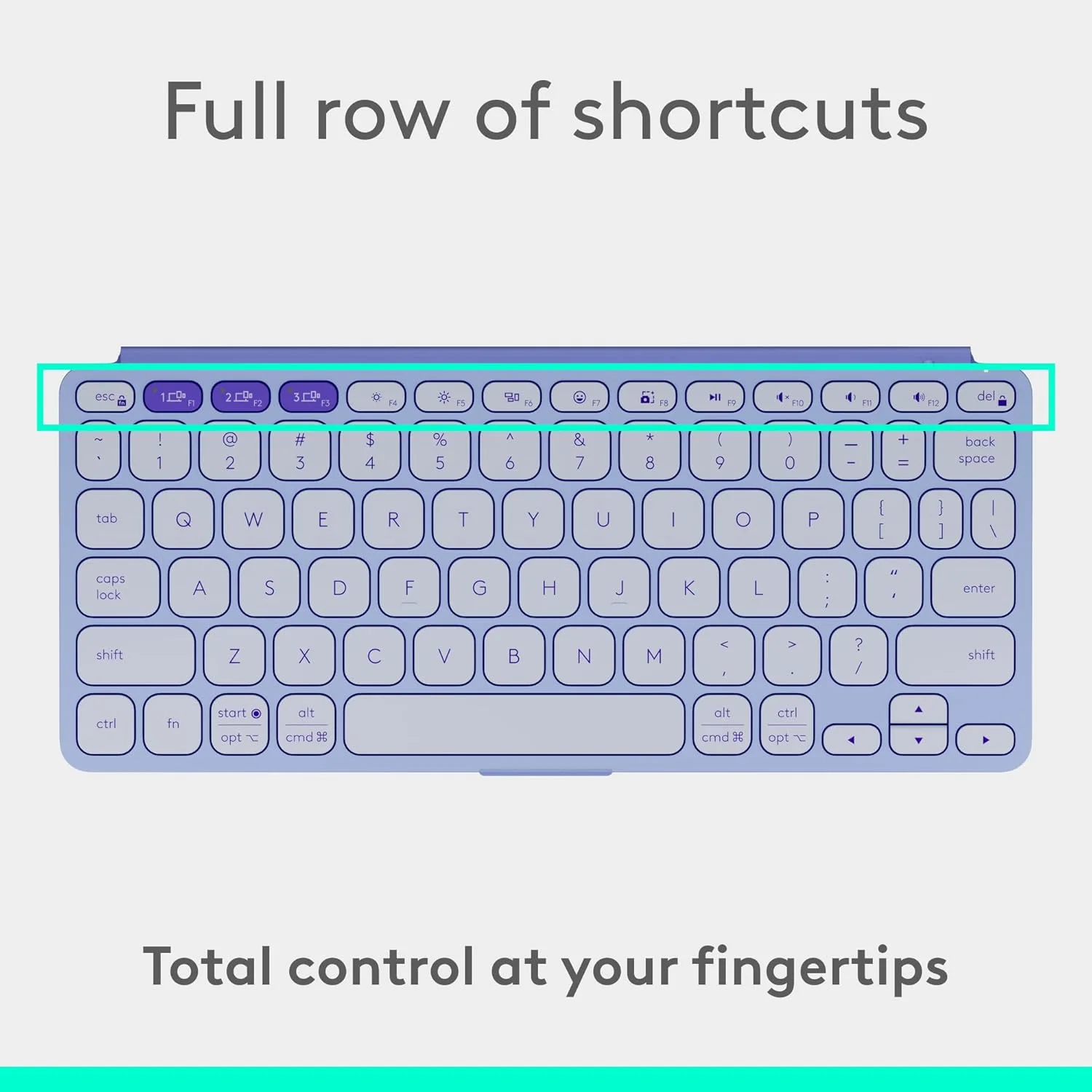 Logitech 920-012963 Logitech Keys To Go 2 - Universal - Lavender view 2