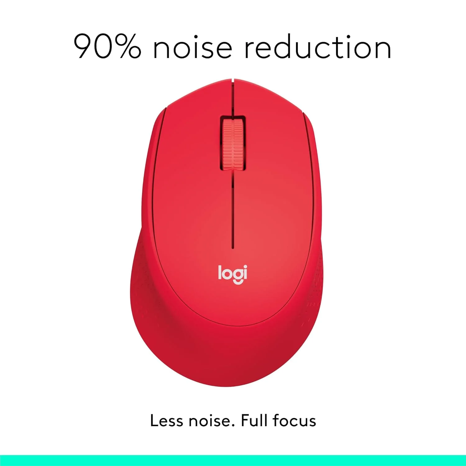 Logitech 910-004916 Logitech M331 SILENT Wireless Mouse - Red
