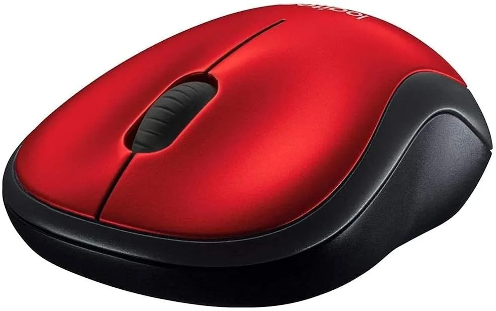 Logitech 910-002503 Logitech M185 Basic Wireless Mouse - Red view 2
