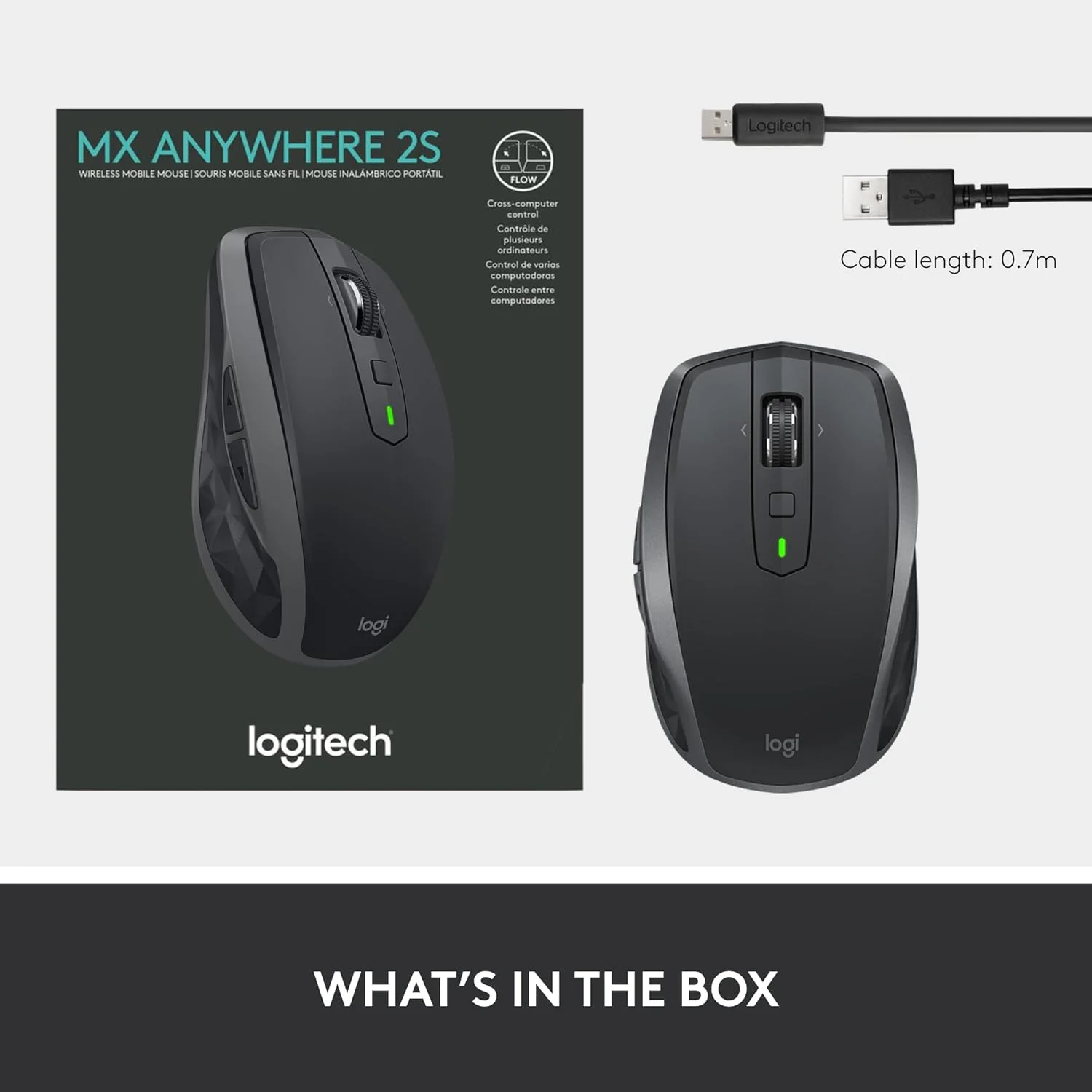 Logitech 910-007226 Logitech MX Anywhere 2S Wireless Mouse - Bluetooth Version