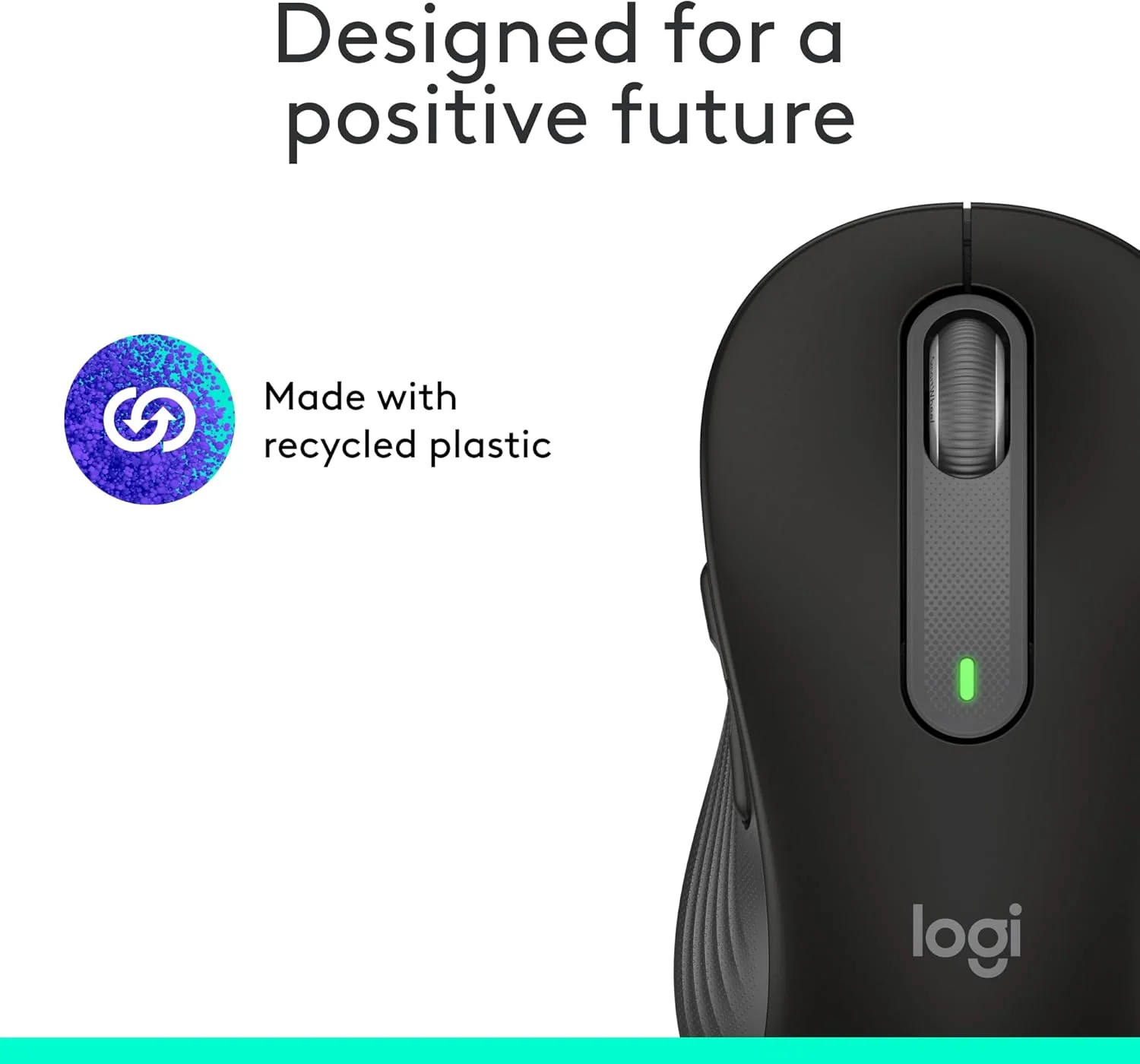 Logitech 910-006247 Logitech Signature M650 Large Wireless Mouse - Graphite view 2
