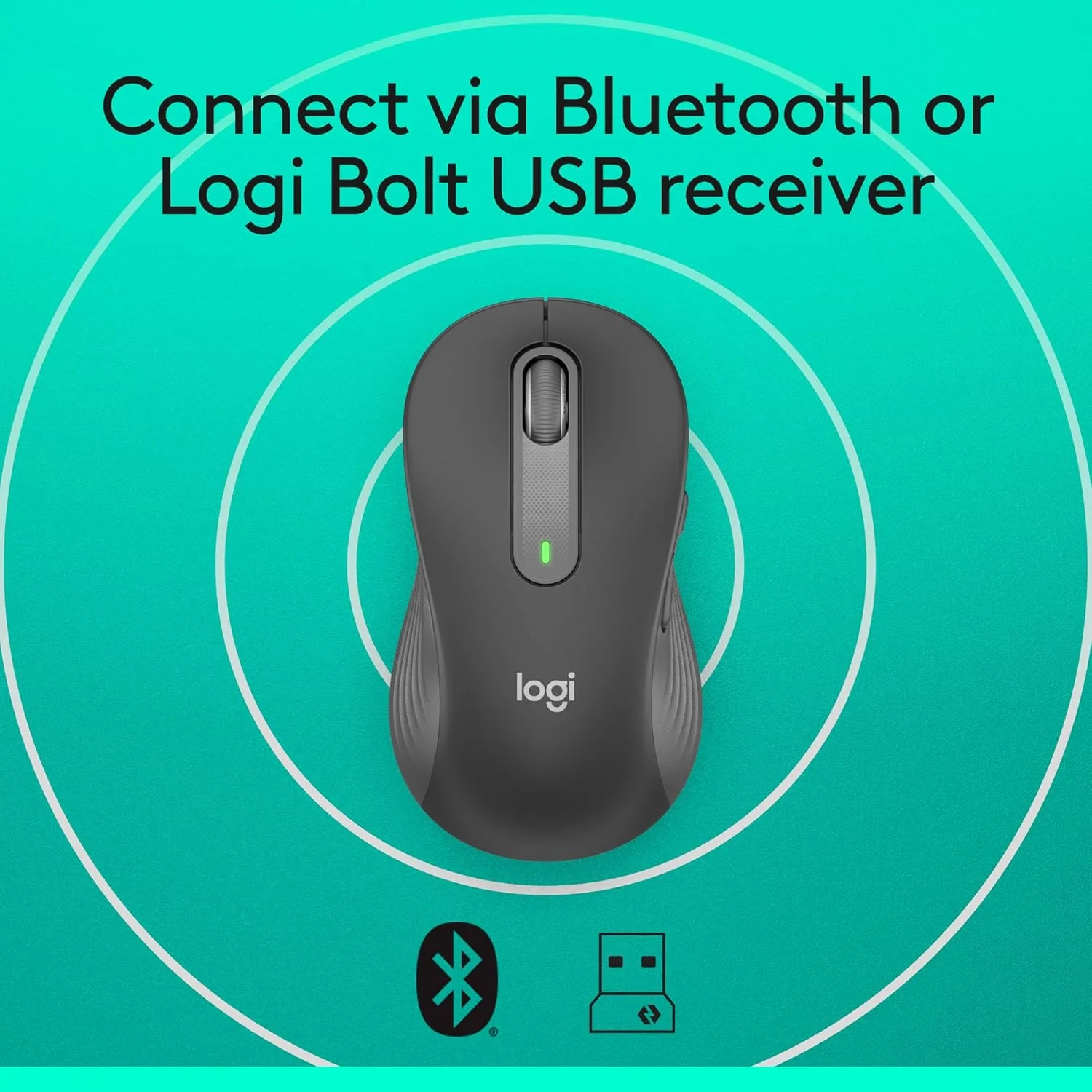 Logitech 910-006262 Logitech Signature M650 Medium Wireless Mouse - Graphite
