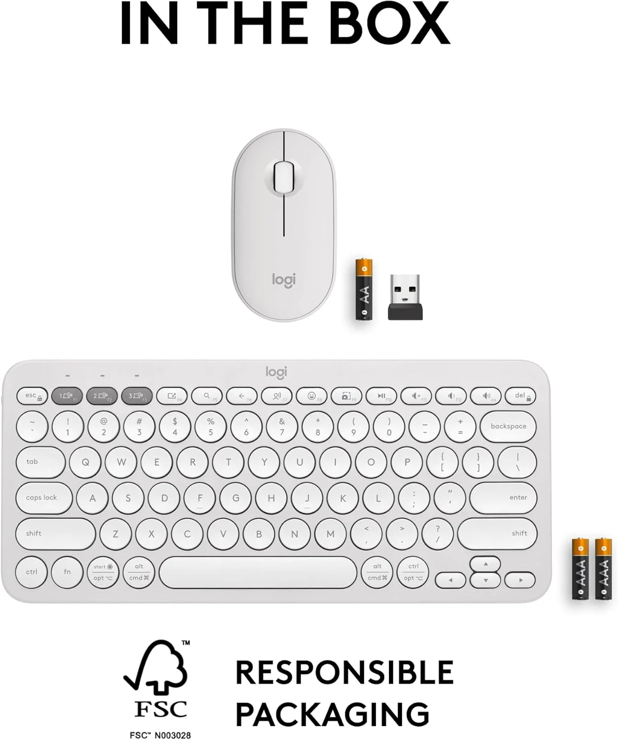 Logitech 920-012191 Logitech Pebble 2 Wireless Combo - Tonal Sand