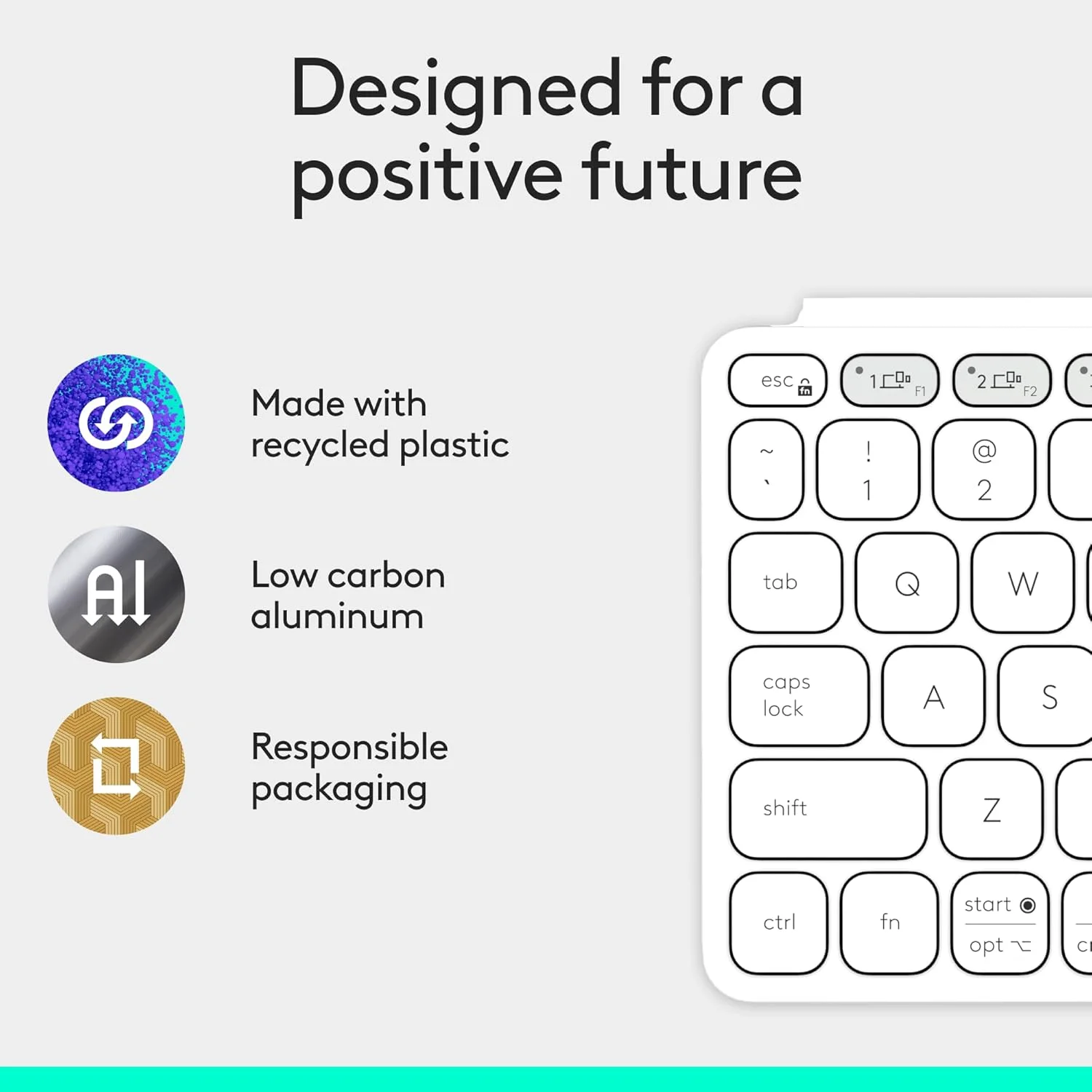 Logitech 920-012924 Logitech Keys To Go 2 - Apple - Pale Grey view 2