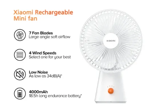 Xiaomi BHR6089GL Xiaomi Rechargeable Mini Fan