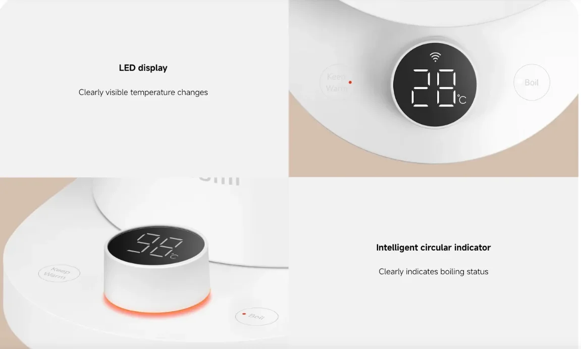 Xiaomi BHR9001GB Xiaomi Smart Kettle 2 Pro GB view 3