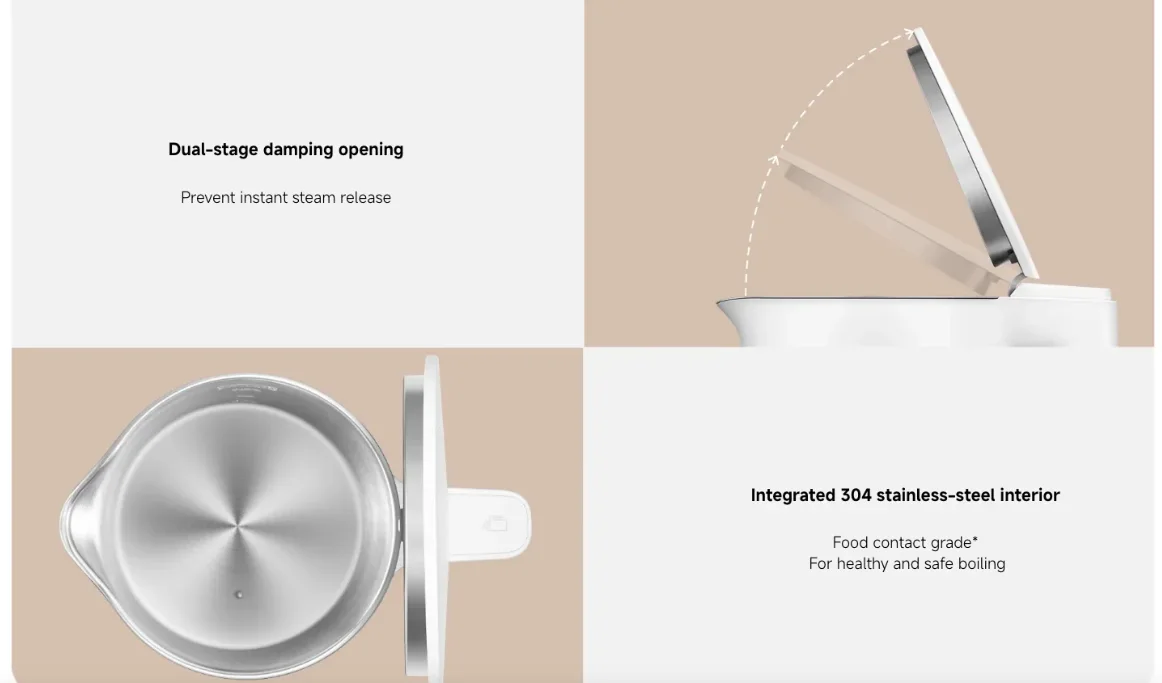 Xiaomi BHR9001GB Xiaomi Smart Kettle 2 Pro GB view 2