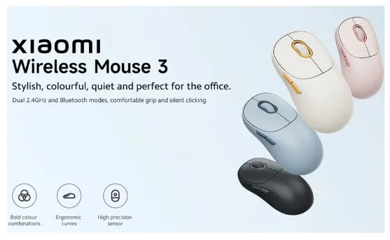 Xiaomi BHR8914GL Xiaomi Wireless Mouse 3 Blue GL view 4